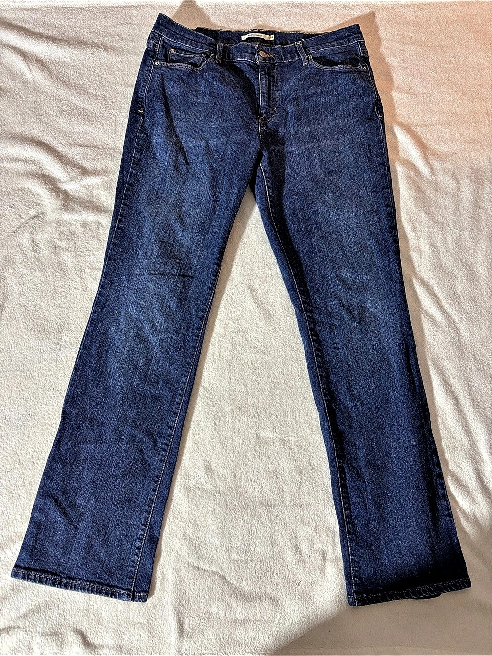 Levi's 505 Straight Leg Jeans Blue Waist 14